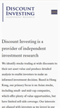 Mobile Screenshot of discount-investing.com