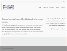 Tablet Screenshot of discount-investing.com